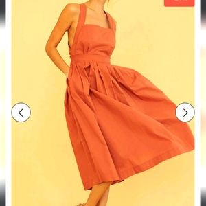 Ursime Summer Backless Stylish Dress - M